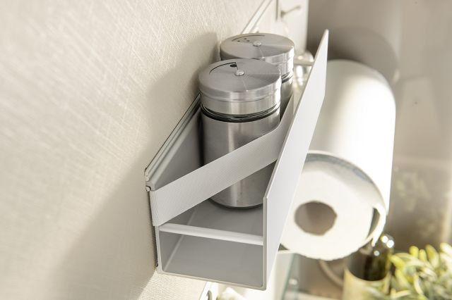 Ablagekorb inkl. Gummispannband, schwarz Crosscamp