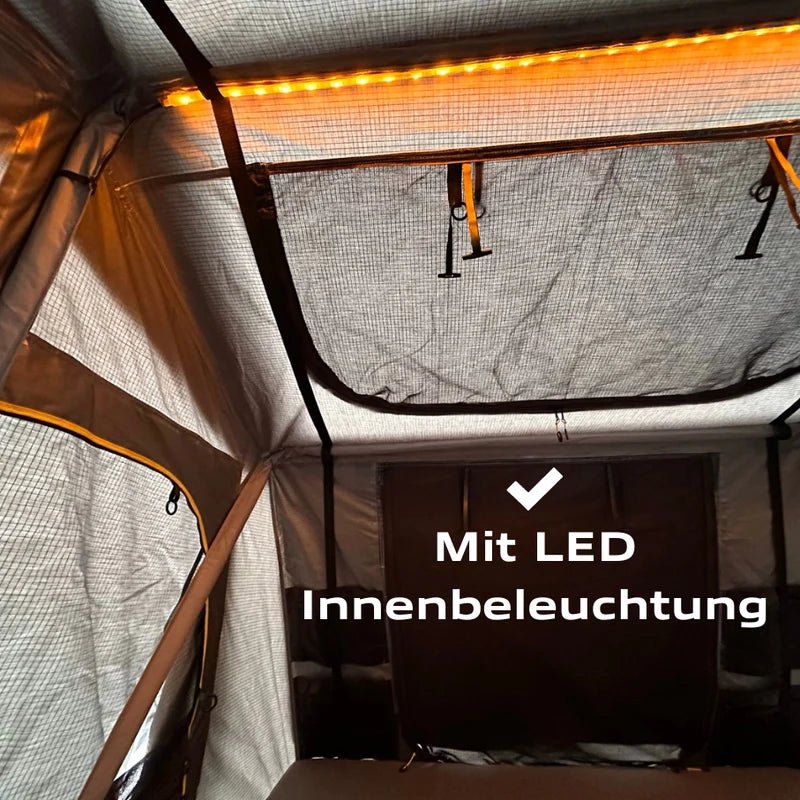 Dachzelt Elements Stone - 220cm mit Vorzelt - Camperreich