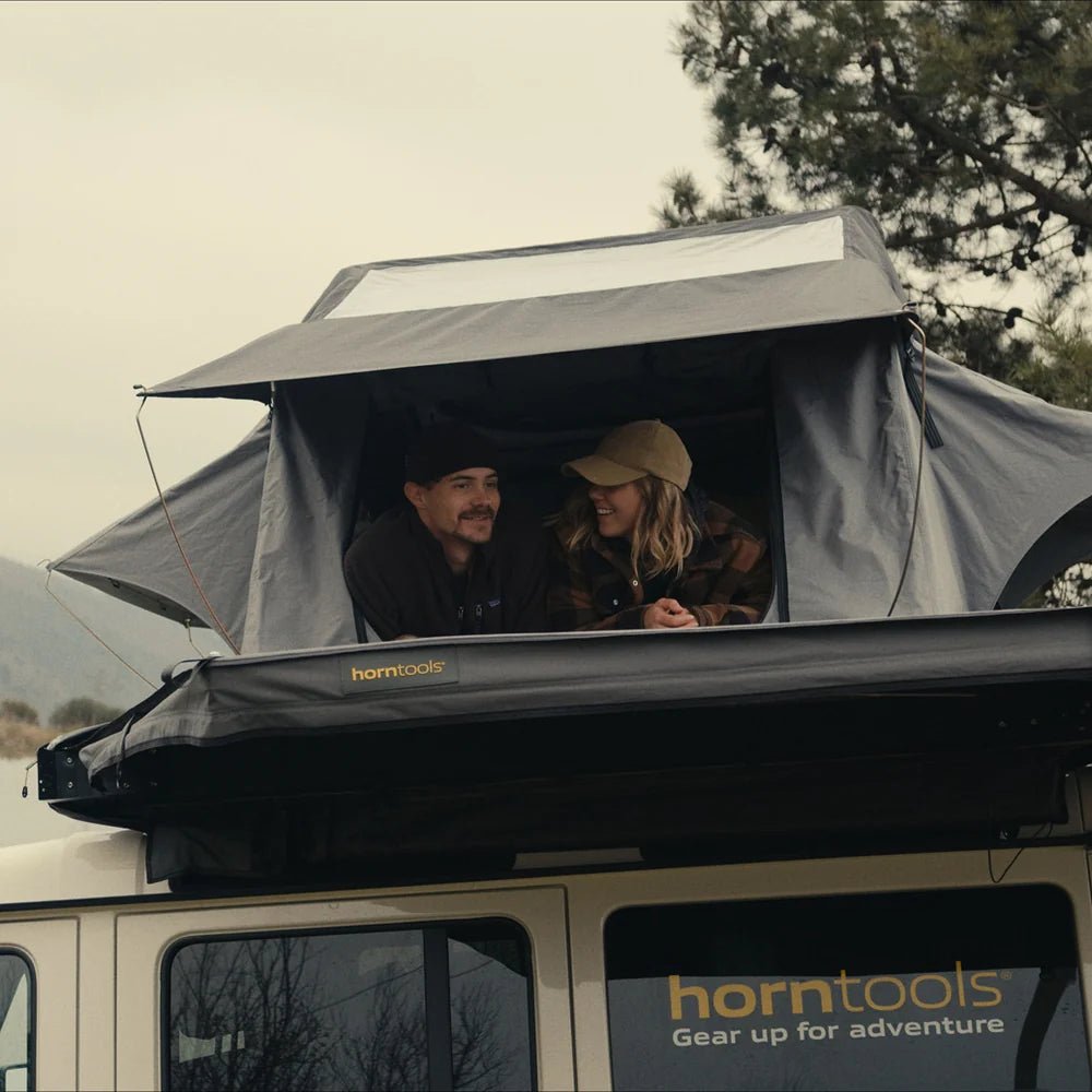 Dachzelt Elements Stone - 220cm mit Vorzelt - Camperreich