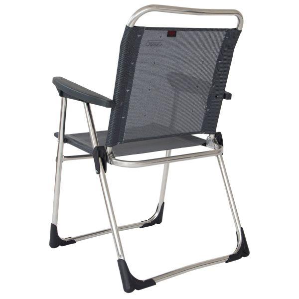 Leichter Klappstuhl Crespo Lux AL/219 grau - Camperreich