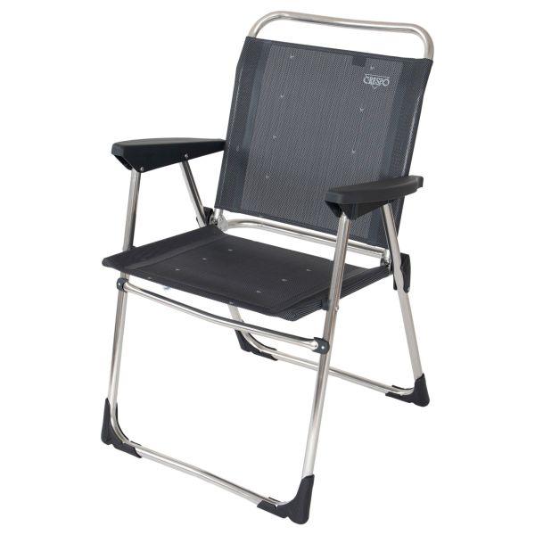 Leichter Klappstuhl Crespo Lux AL/219 grau - Camperreich