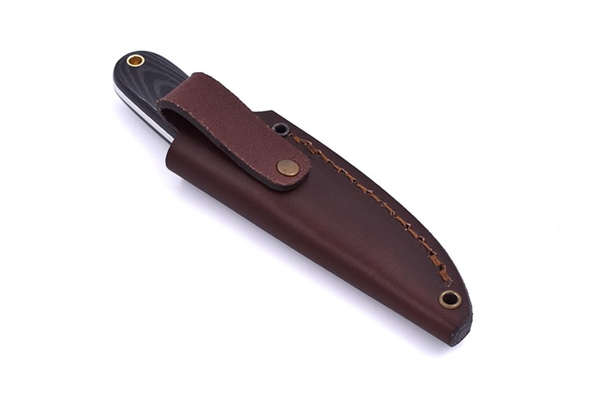 Necker 70 - BlackMicarta - Scandi - Leather - Camperreich