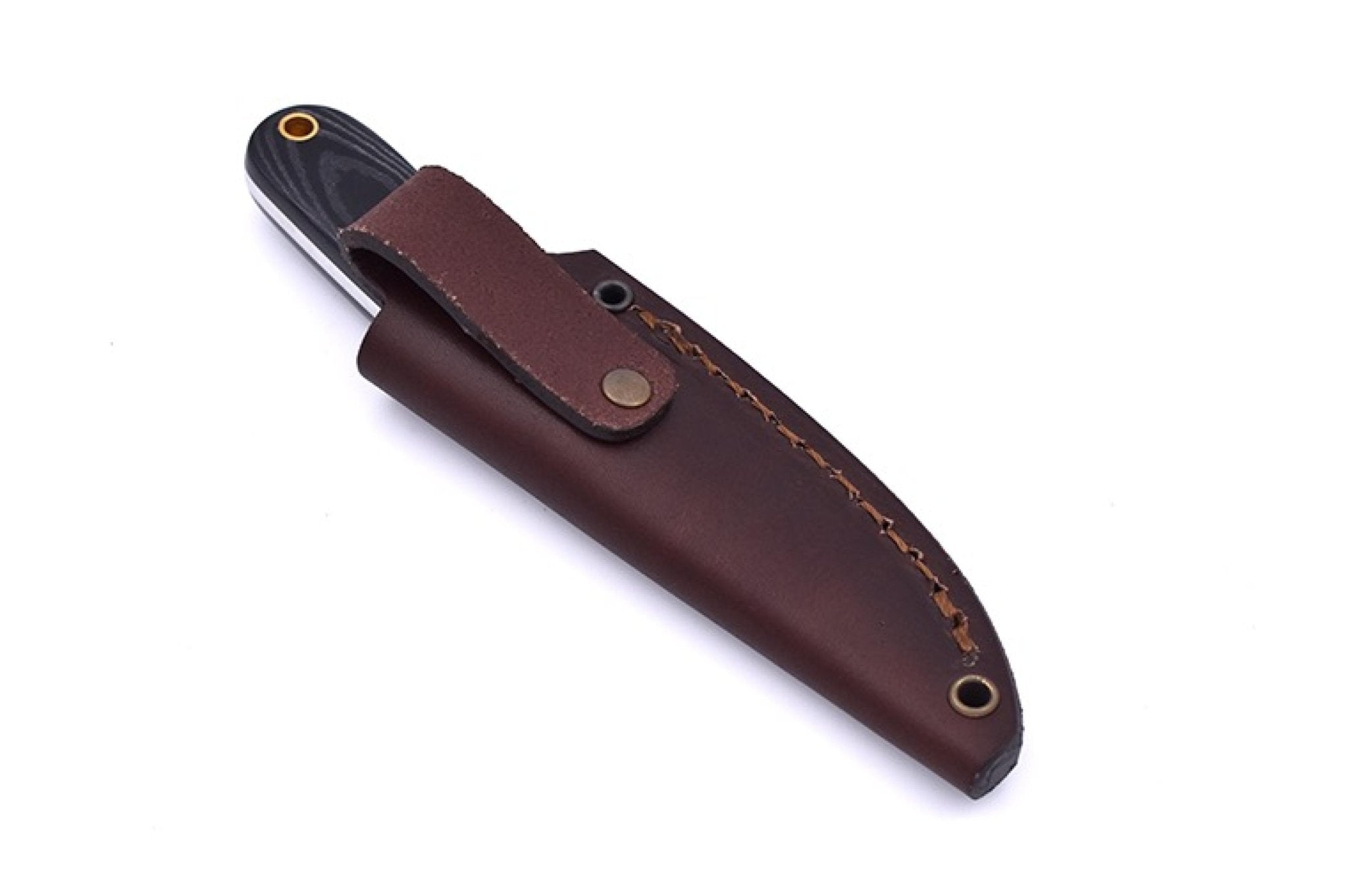 Necker 70 - BlackMicarta - Scandi - Leather - Camperreich