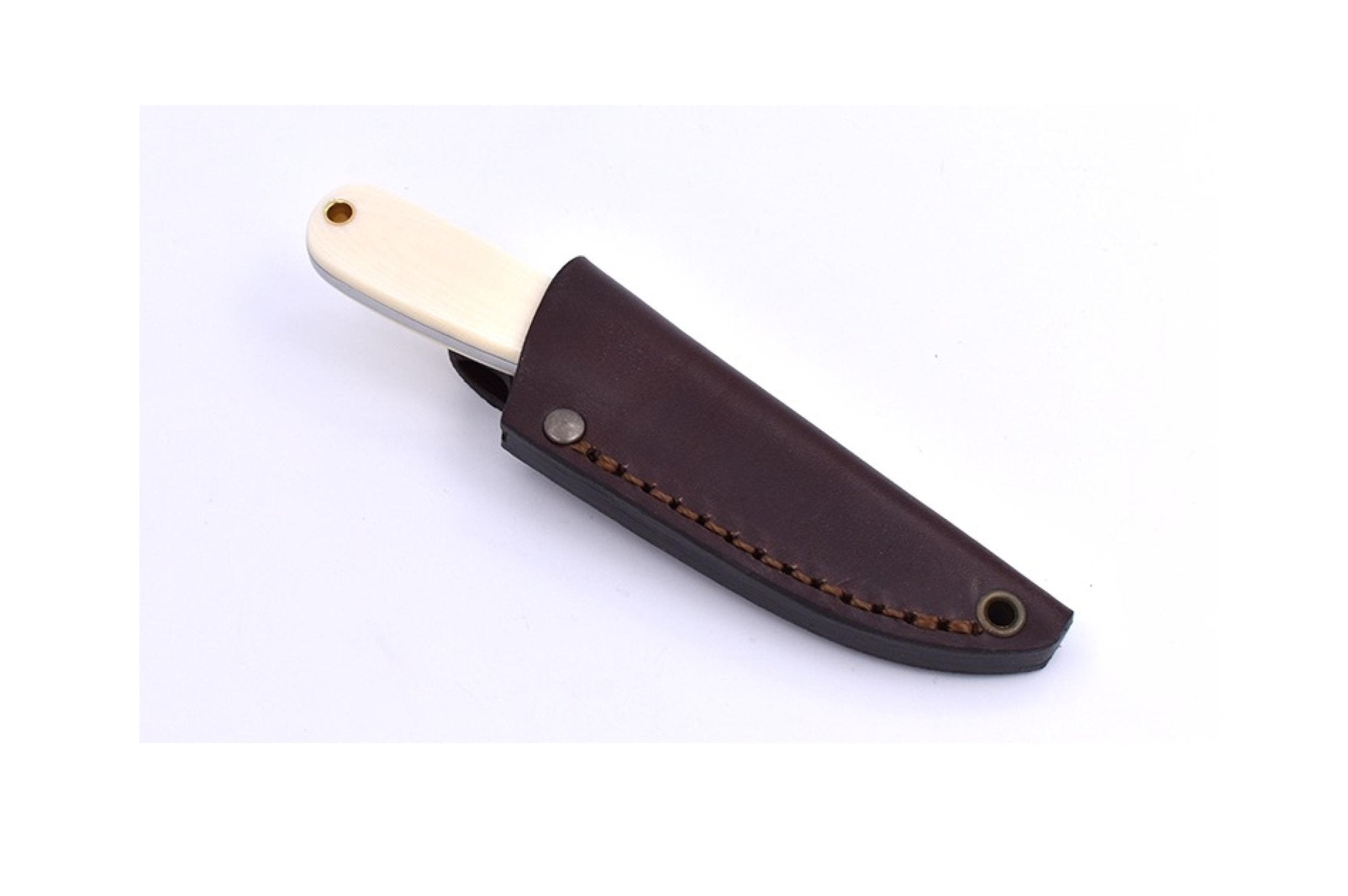 Necker 70 - IvoryMicarta - Flat - Leather - Camperreich