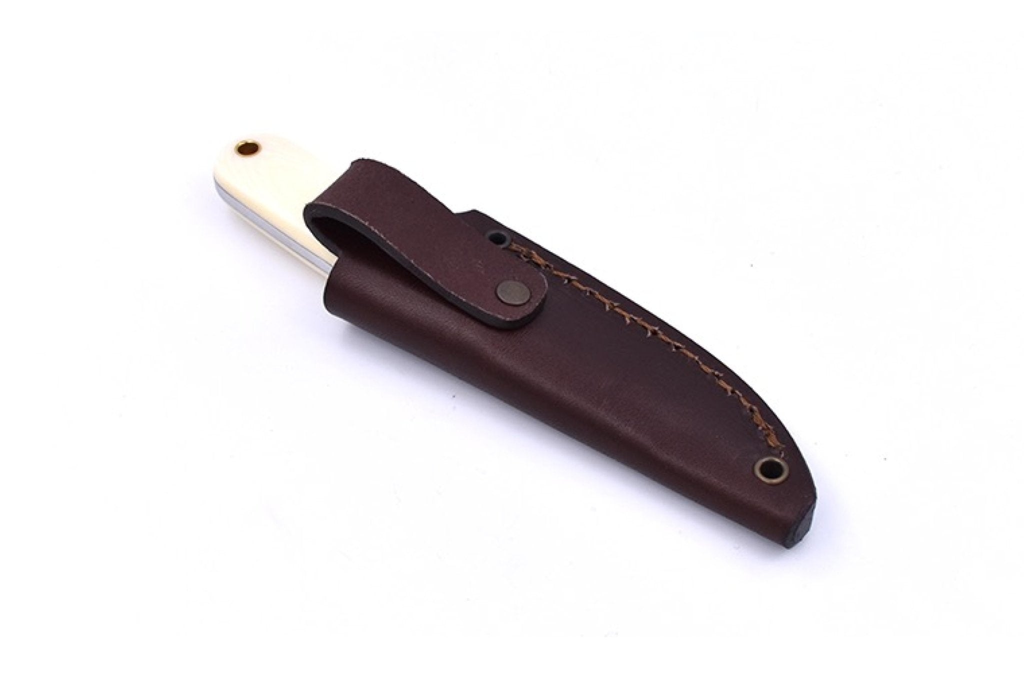 Necker 70 - IvoryMicarta - Flat - Leather - Camperreich