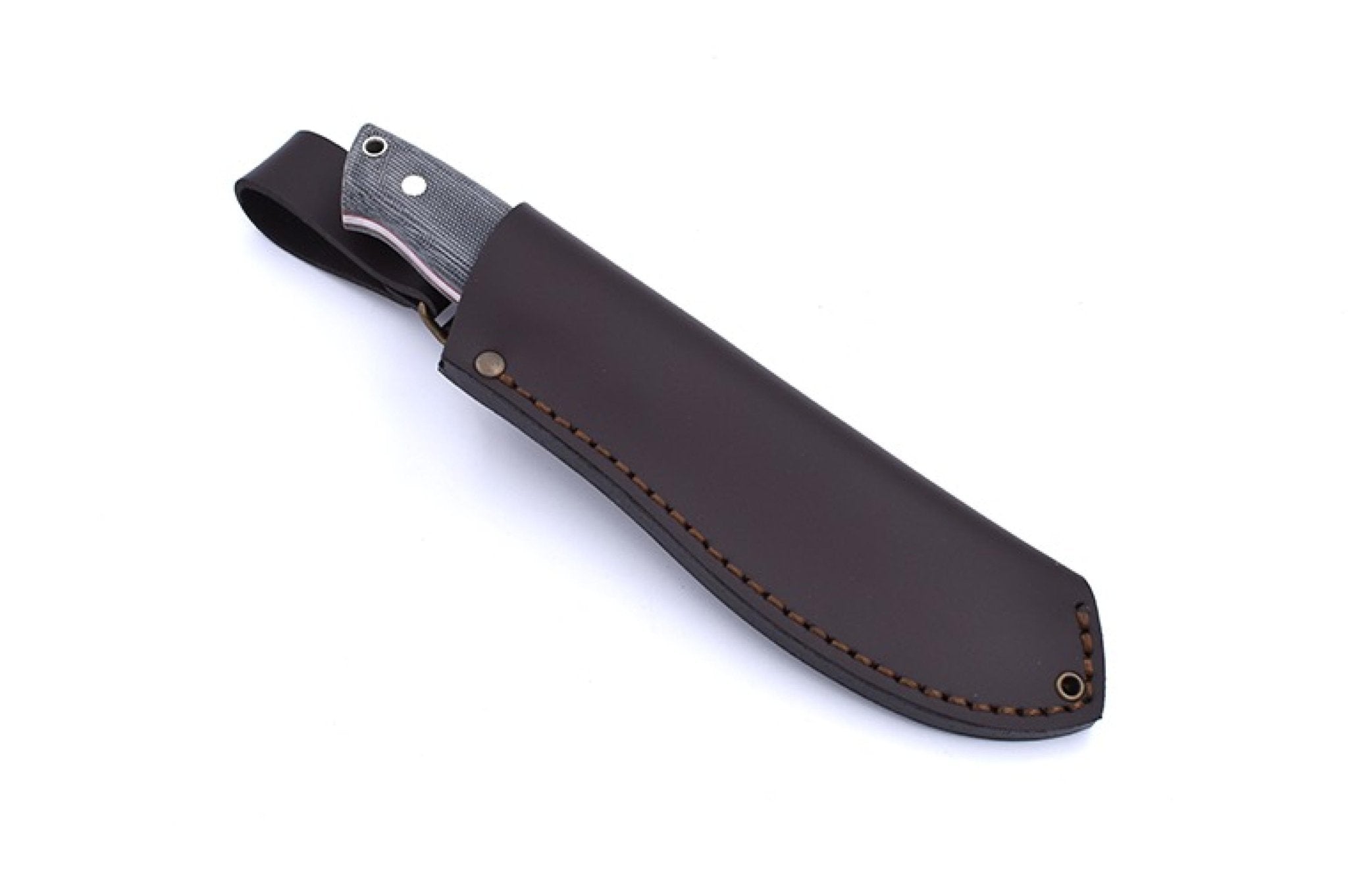 Nessmuk 125 - BlackMicarta - Scandi - Leather - Camperreich