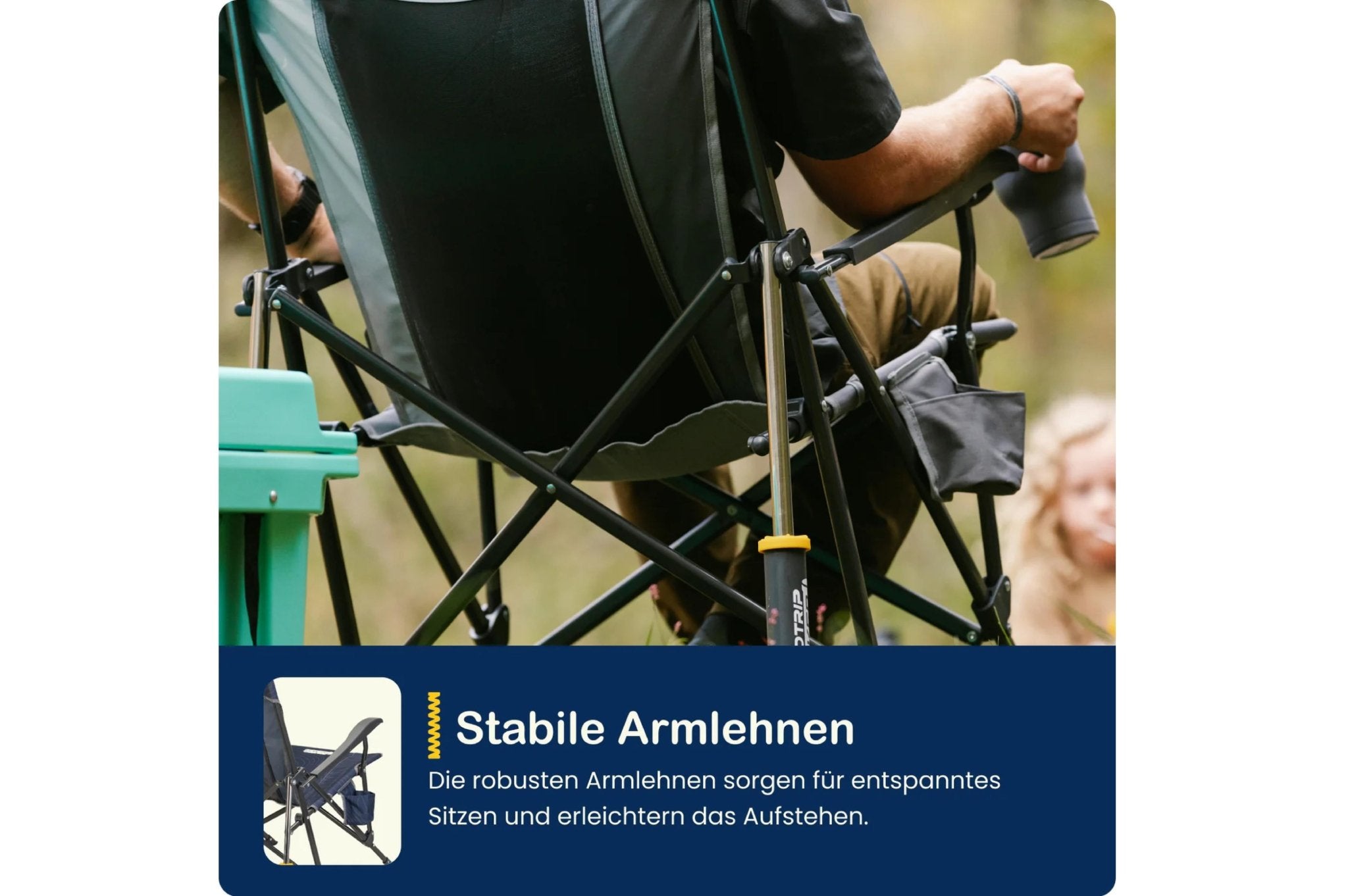 Road Trip Rocker Navy Topo - Camperreich