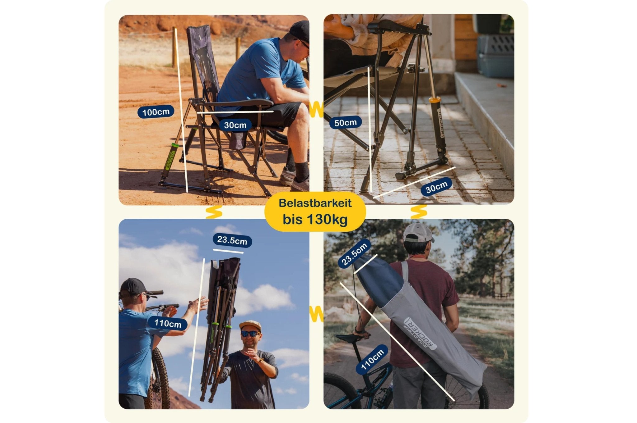 Road Trip Rocker Navy Topo - Camperreich