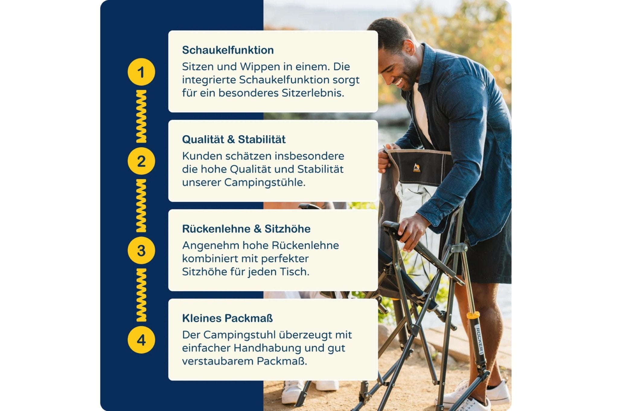 Road Trip Rocker Navy Topo - Camperreich