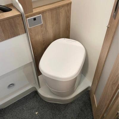 Toilette clesana C1 mit Rund-Sockel Farbe weiß - Camperreich