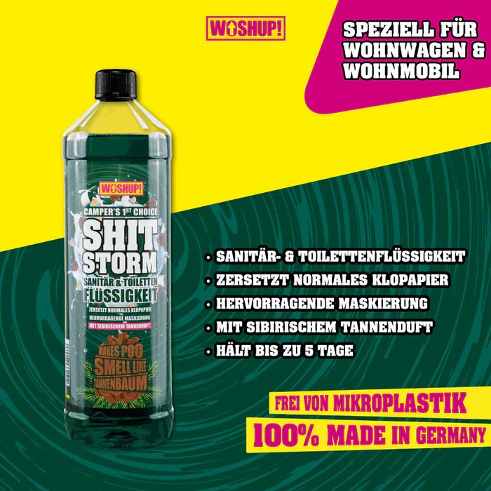 Toilettenflüssigkeit WOSHUP - Shit Storm Tanne WoshUp
