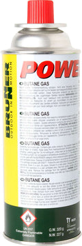 Powergaz 227g- Schraub-Ventilkartusche mit Propan/Butan Gasgemisch.  Kompatibel mit verschiedenen Marken von Brennern