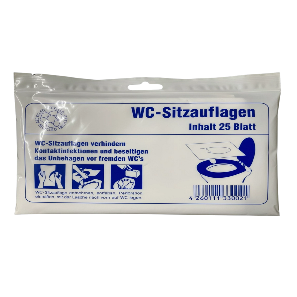 WC Sitzauflage aus Papier