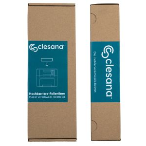 Toilettenbeutel mit UV-Barrierefolie, Folienliner für Clesana X1