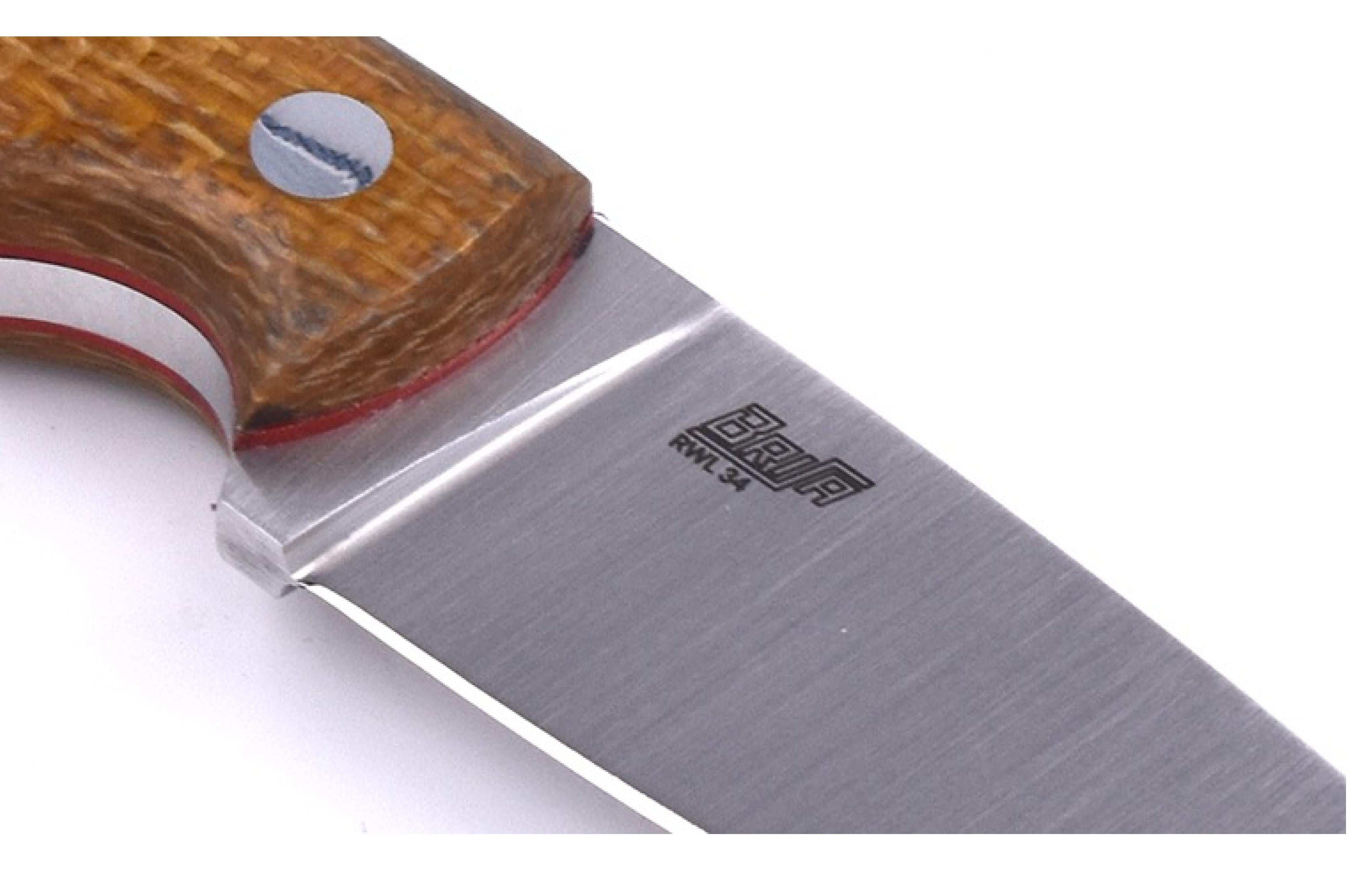 Scara 60 - MustardMicarta - Flat - Kydex.