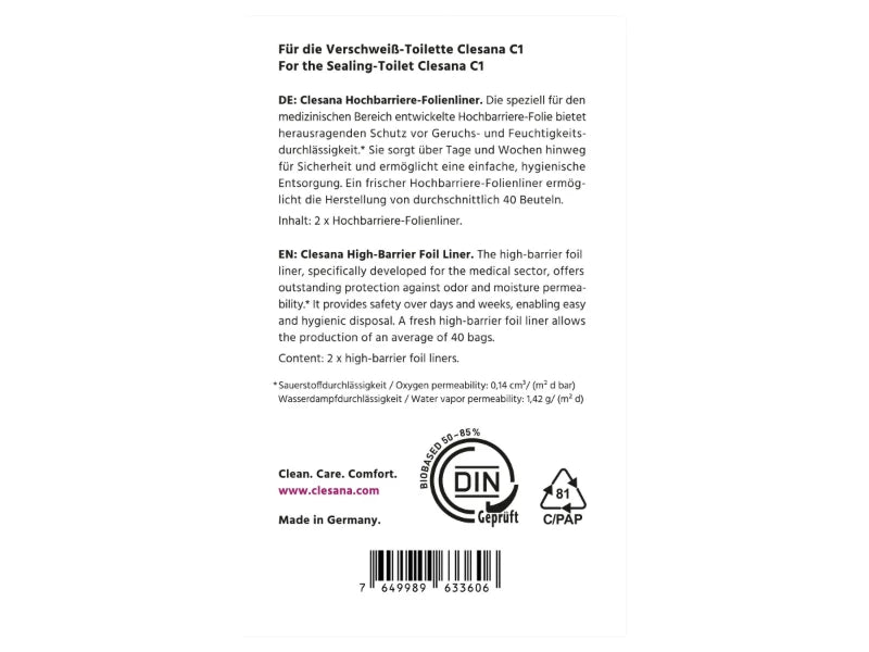BIO Barriere - Folienliner - Camperreich