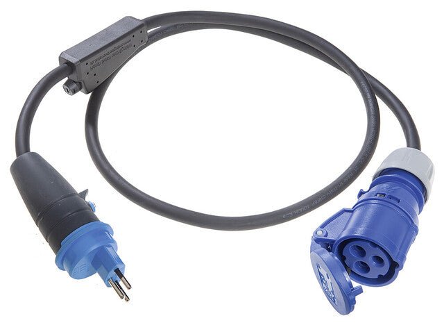 CEE - Adapterleitung Weingärtner Schweiz - SEV Typ 13 10A/250V 3 - polig 16A/250V 1,5 m - Camperreich
