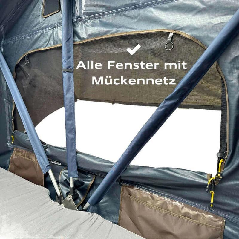 Dachzelt Elements Ocean - 165cm mit Vorzelt - Camperreich