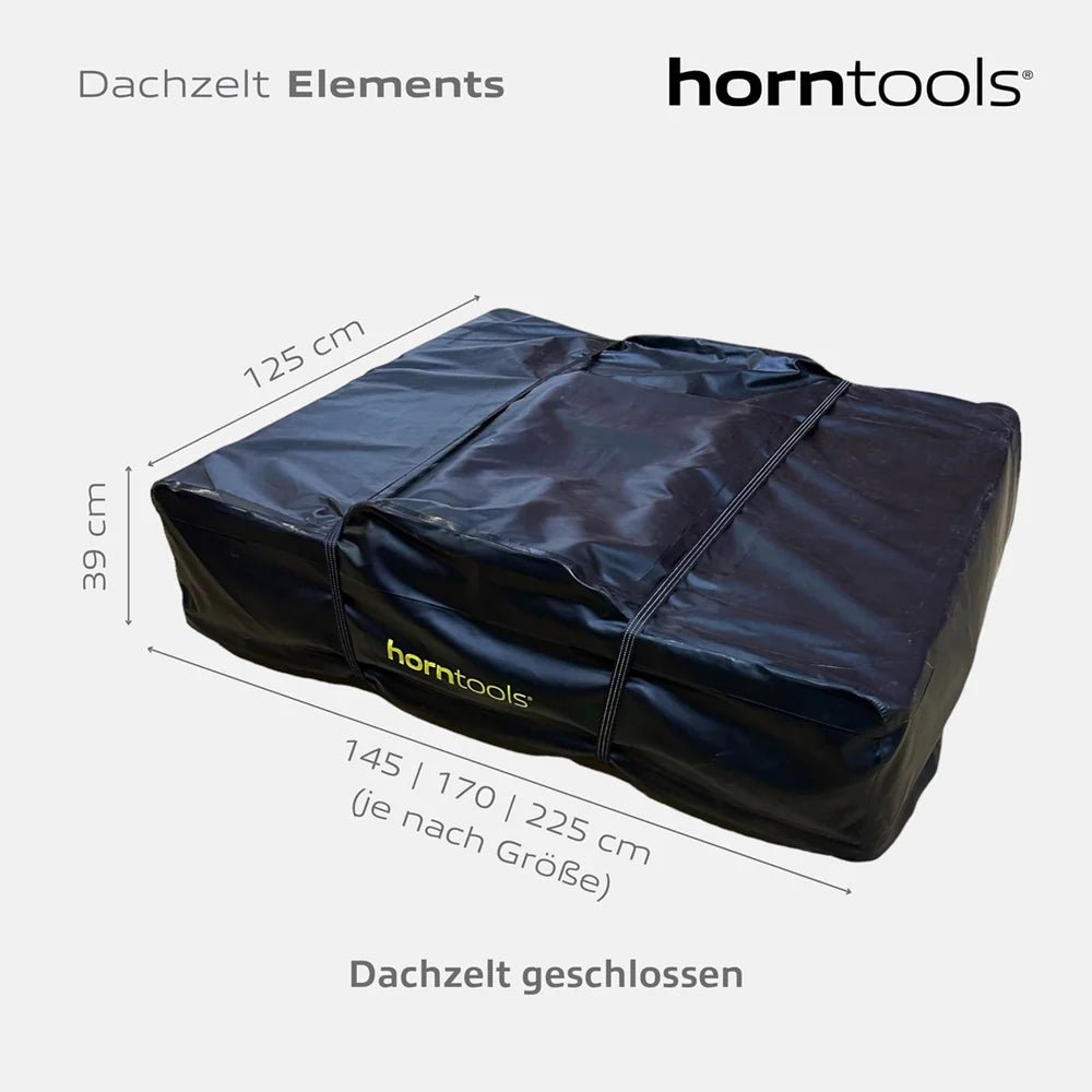 Dachzelt Elements Stone - 220cm mit Vorzelt - Camperreich