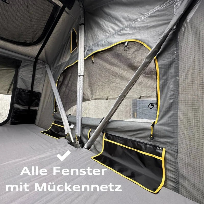 Dachzelt Elements Stone - 220cm mit Vorzelt - Camperreich