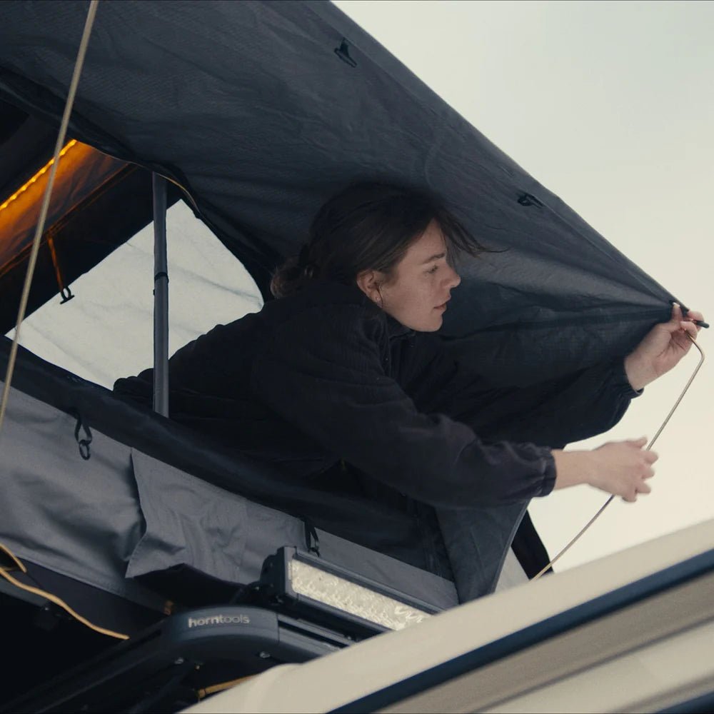 Dachzelt Elements Stone - 220cm mit Vorzelt - Camperreich