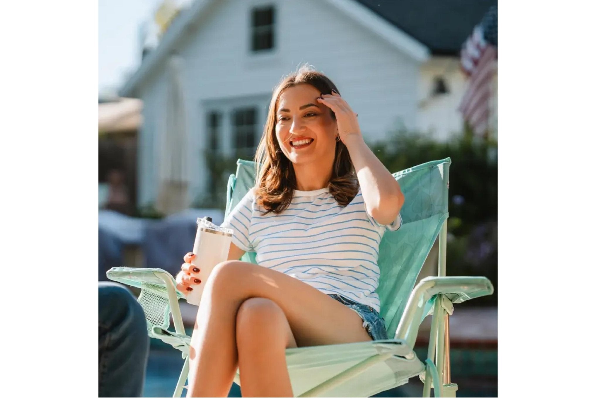 Kickback Rocker Leaf Pastel Green - Camperreich