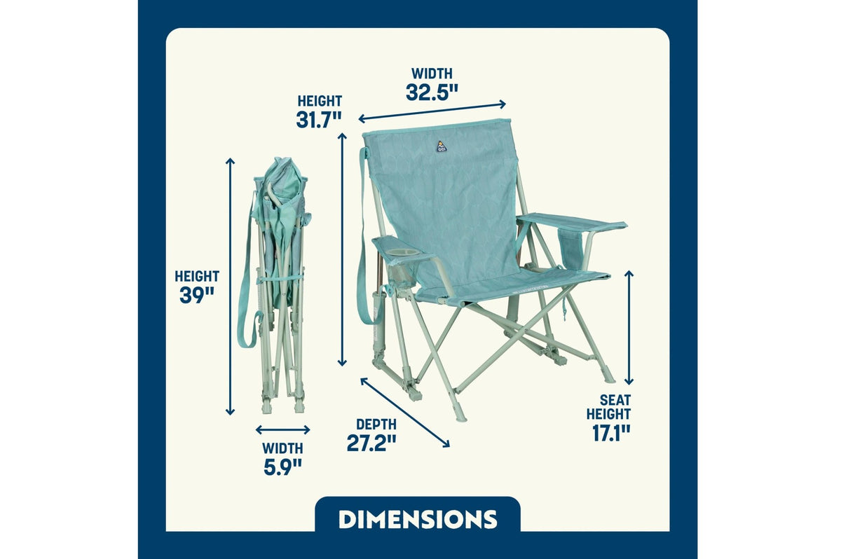 Kickback Rocker Leaf Pastel Green - Camperreich