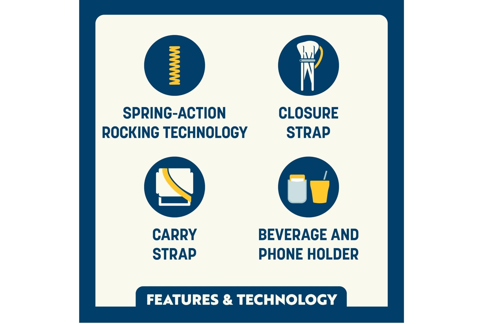 Kickback Rocker Leaf Pastel Green - Camperreich