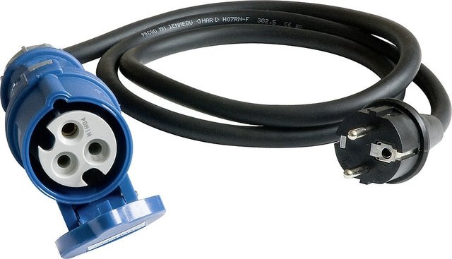 Kupplung CEE auf Schukostecker ohne Kontrollleuchte Kabellänge 1,5 m - Camperreich