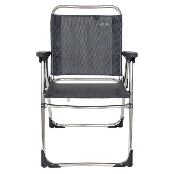 Leichter Klappstuhl Crespo Lux AL/219 grau - Camperreich