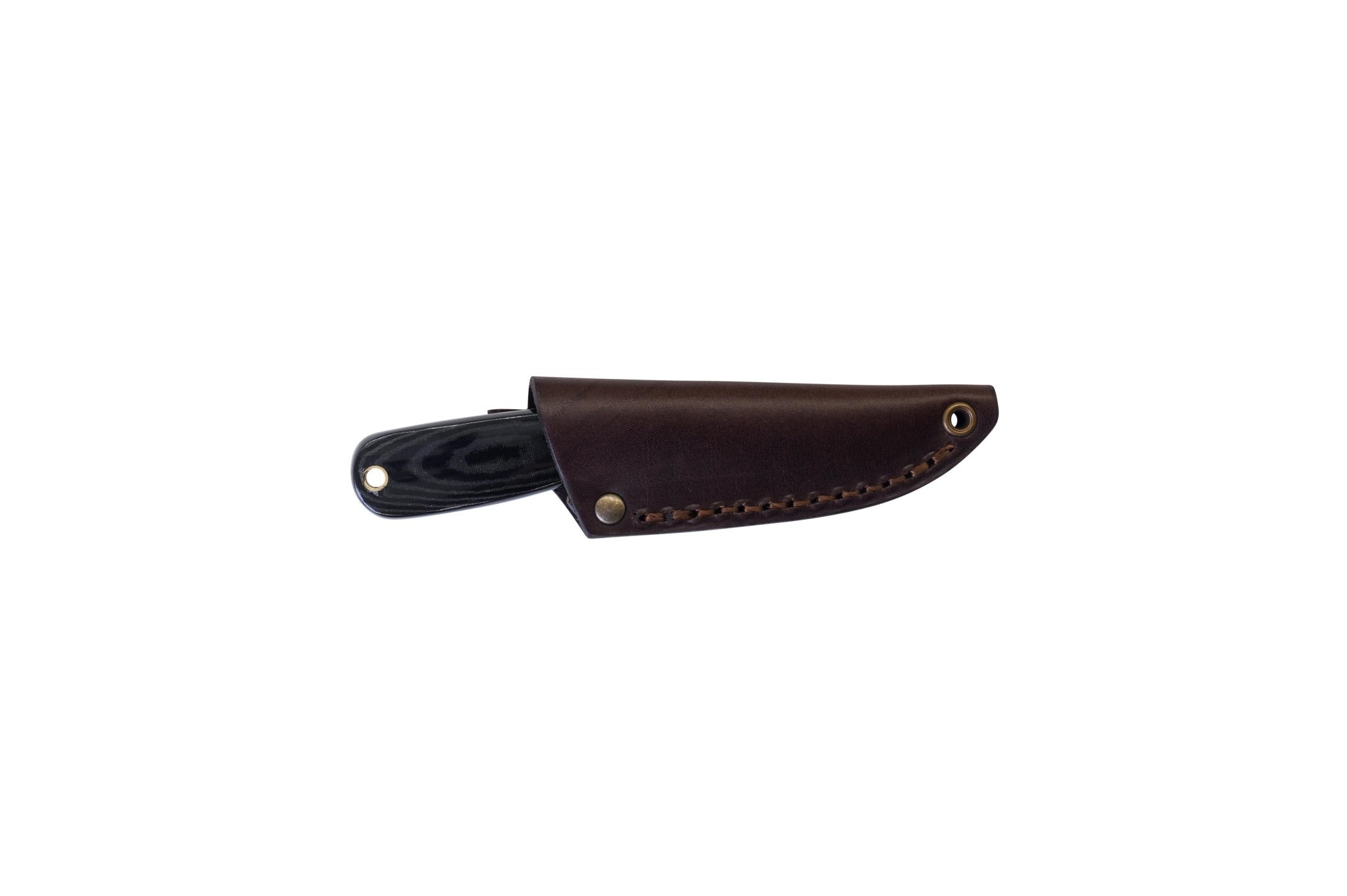 Necker 70 - BlackMicarta - Scandi - Leather - Camperreich