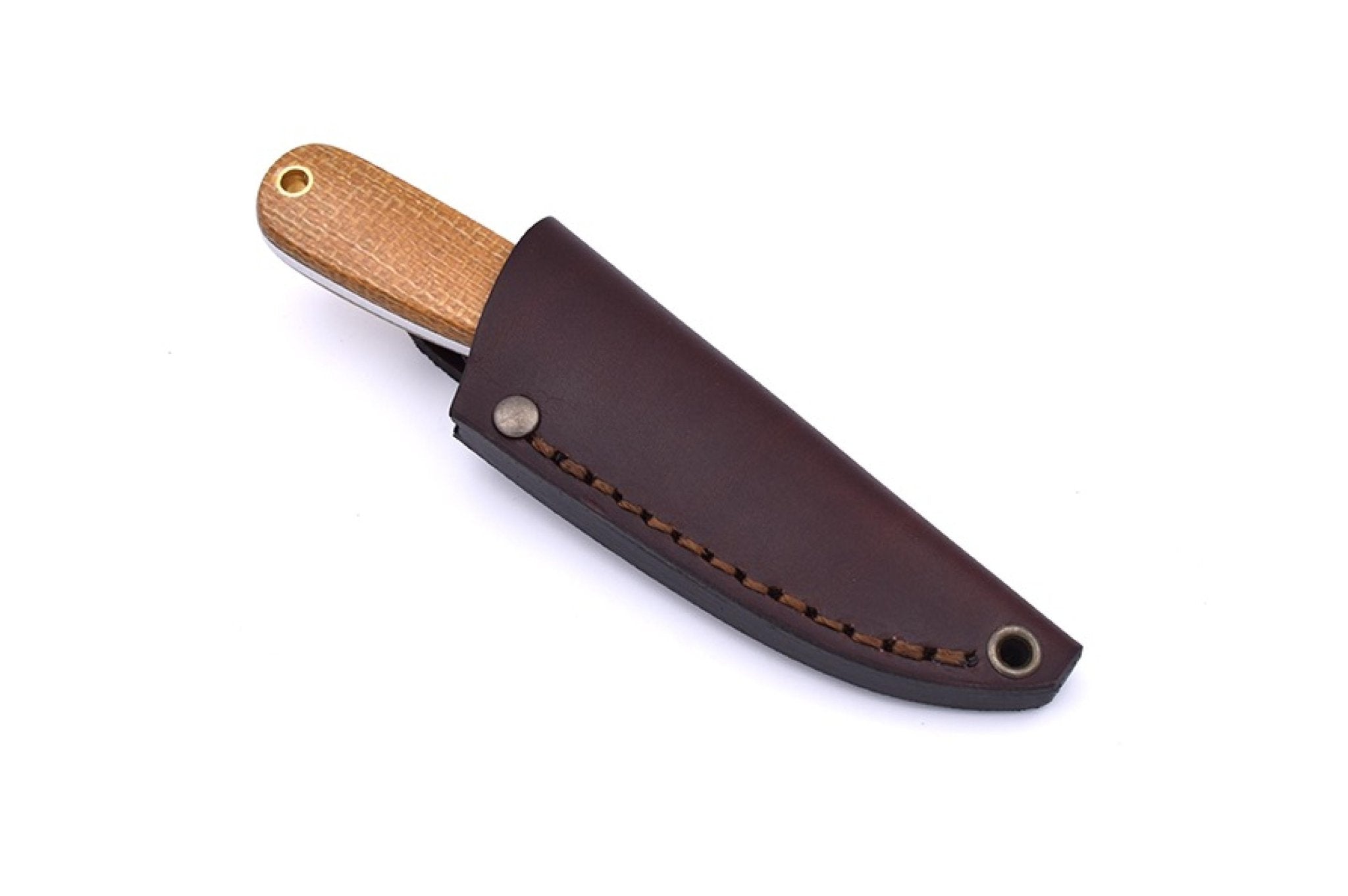 Necker 70 - MustardMicarta - Scandi - Leather - Camperreich