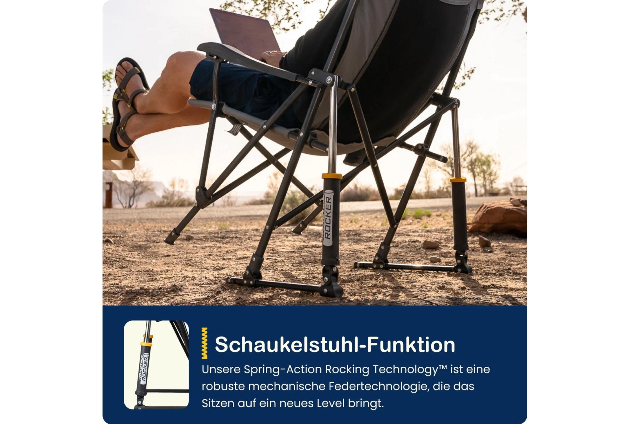 Road Trip Rocker Navy Topo - Camperreich