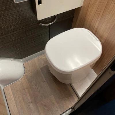 Toilette clesana C1 mit Rund-Sockel Farbe weiß - Camperreich