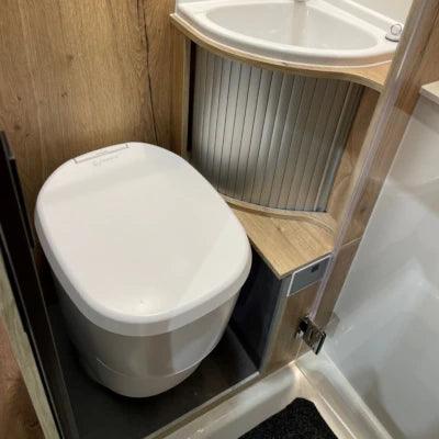 Toilette clesana C1 mit Rund-Sockel Farbe weiß - Camperreich