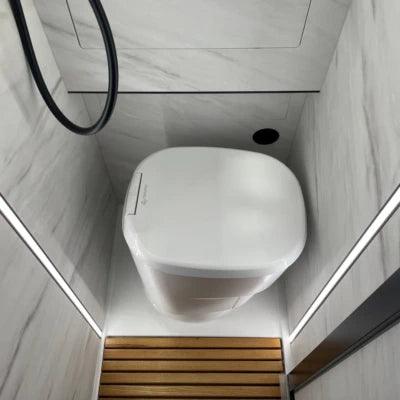 Toilette clesana C1 mit Rund-Sockel Farbe weiß - Camperreich
