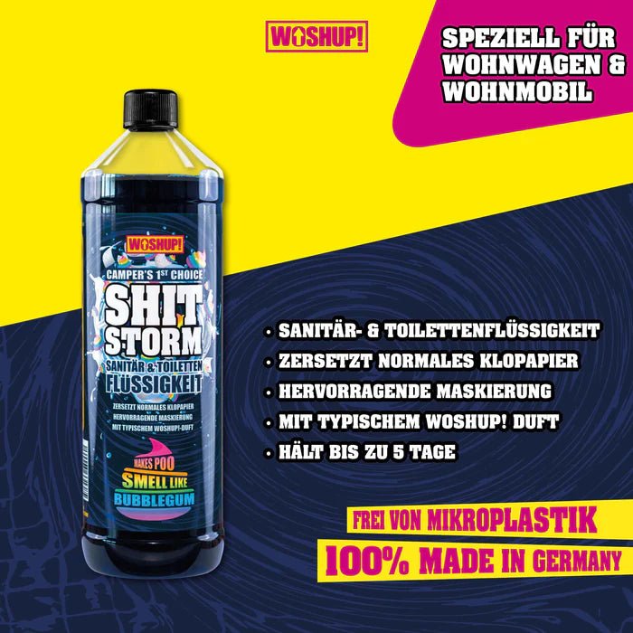 Toilettenflüssigkeit WOSHUP - Shit Storm Bubblegum WoshUp