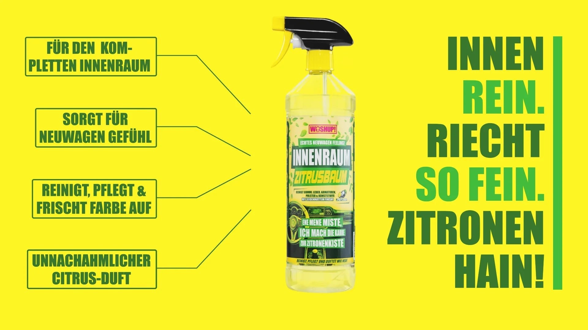 Woshup Innenraumreiniger Zitrusbaum - Camperreich